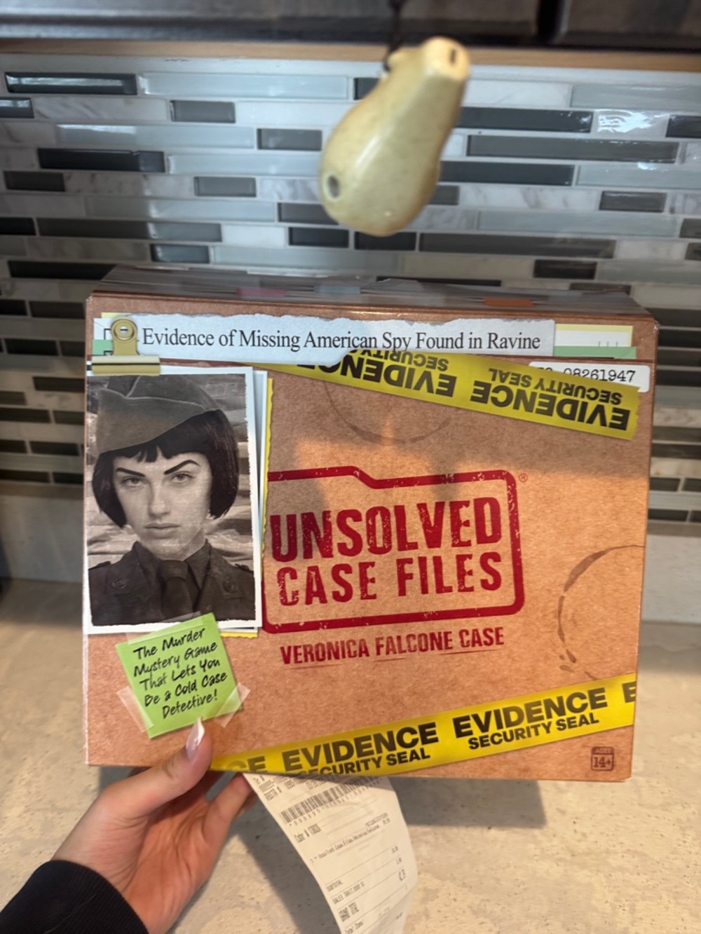 Unsolved Case Files: Veronica Falcone Case Board Game - Brown/Red